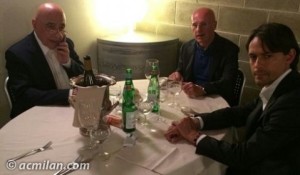 ACMILAN.COM_galliani inzaghi sacchi cena
