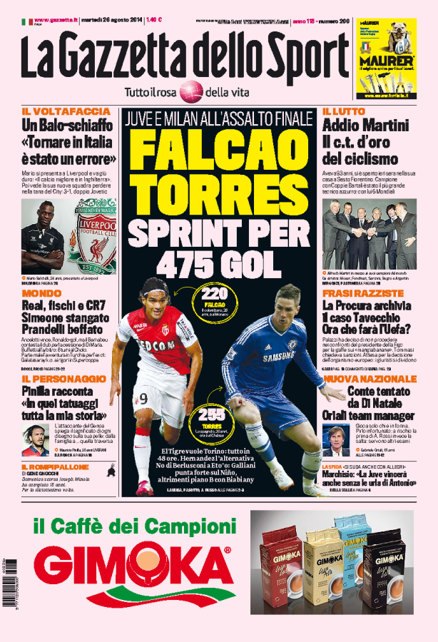 Gazzetta 26.08.14
