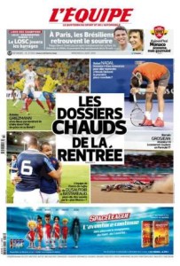 L'Equipe 06.08.14