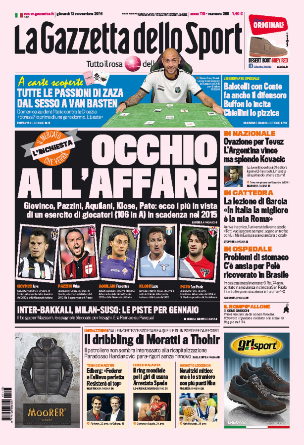 Gazzetta 13.11.14