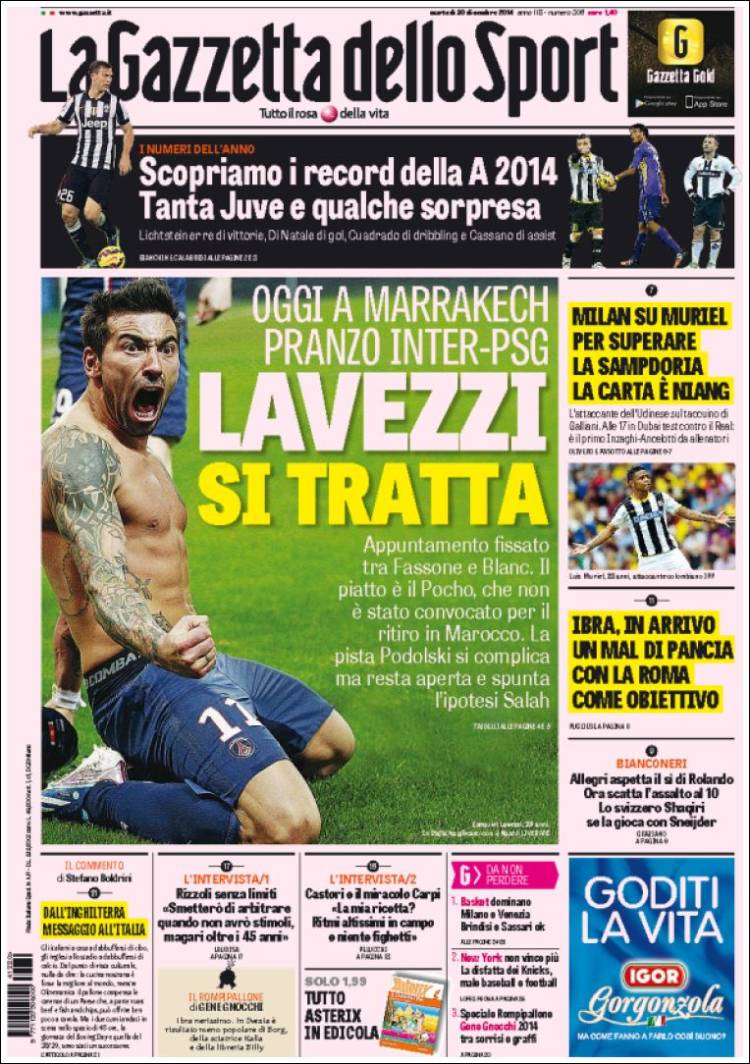 Gazzetta 30.12.14