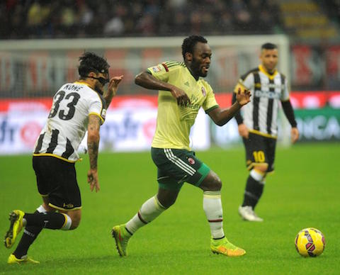 Soccer: Serie A; Milan - Udinese