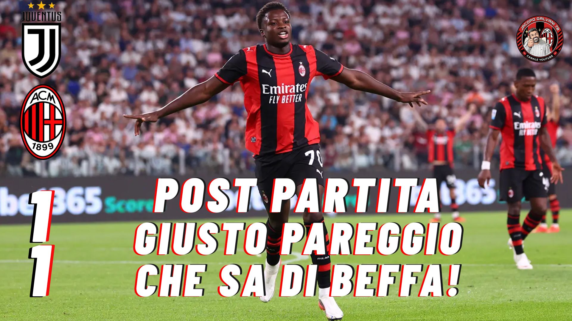 post partita Juve Milan, giusto pareggio che sa di beffa!