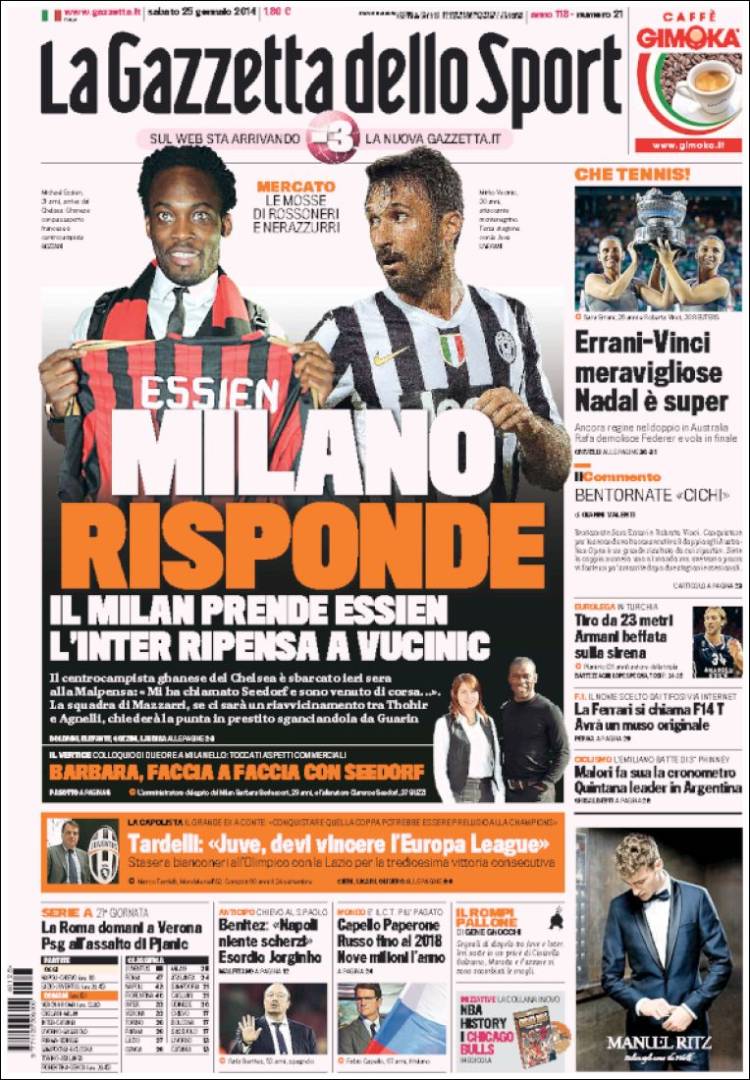 Gazzetta 25.01.14