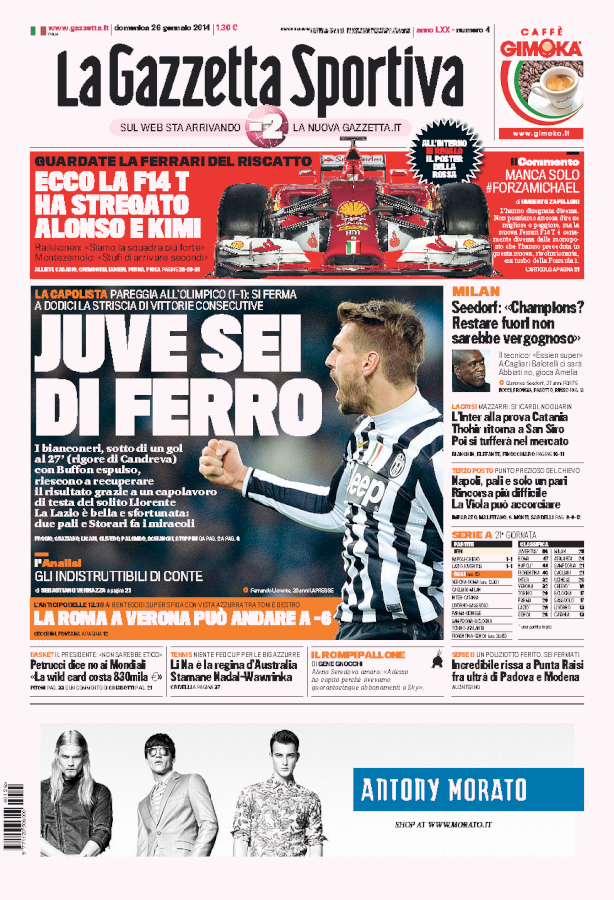 Gazzetta 26.01.14