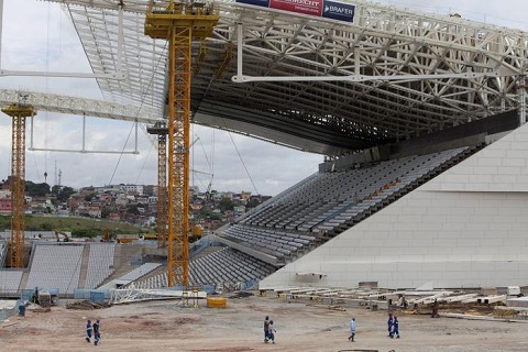 RESTART OF BUILDING WORKS AT ARENA CORINTHIANS AFTER ACCIDENT