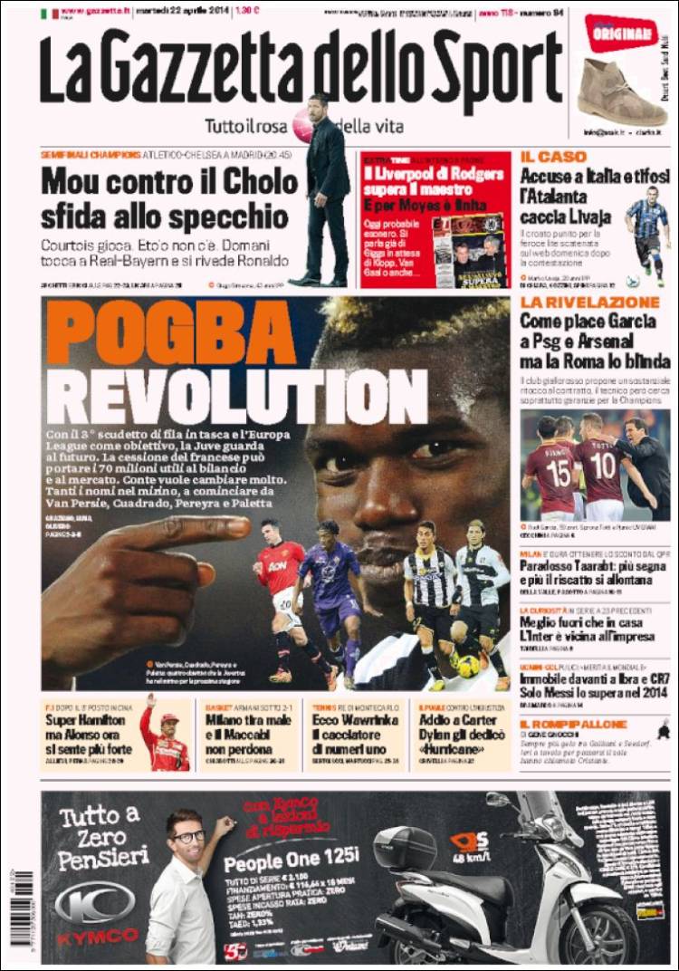 La Gazzetta dello Sport 22.04.14