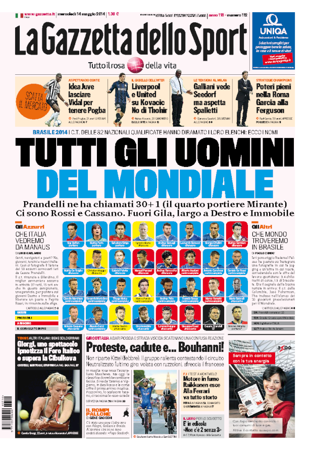 Gazzetta 14.05.14