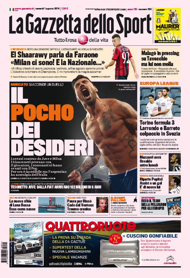 Gazzetta 01.08.14