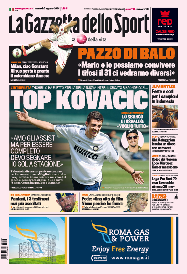 Gazzetta 05.08.14