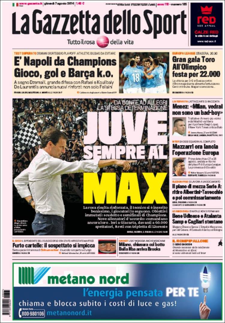 Gazzetta 07.08.14
