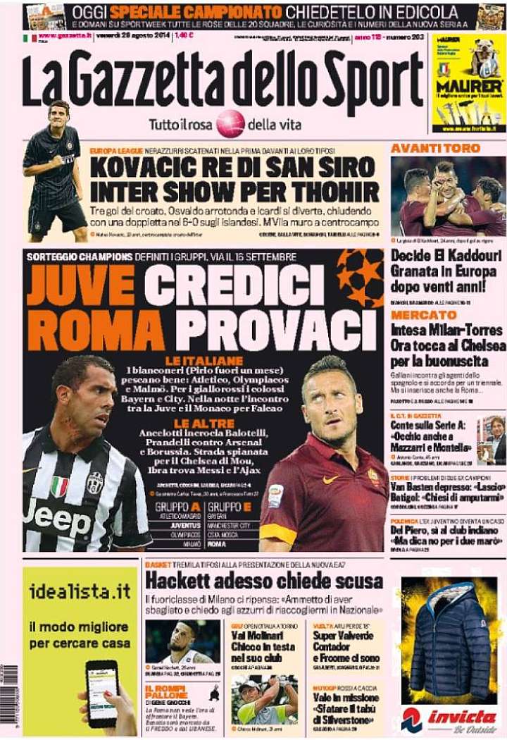Gazzetta 29.08.14
