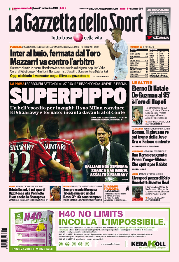 Gazzetta 01.09.14