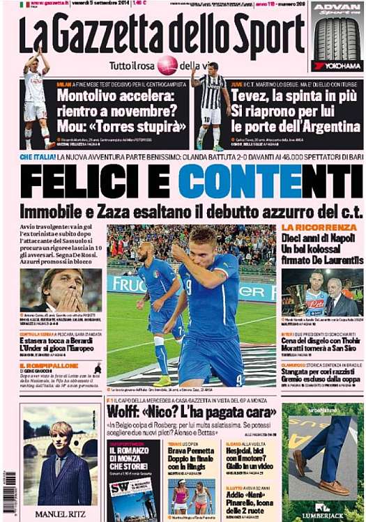 Gazzetta 05.09.14