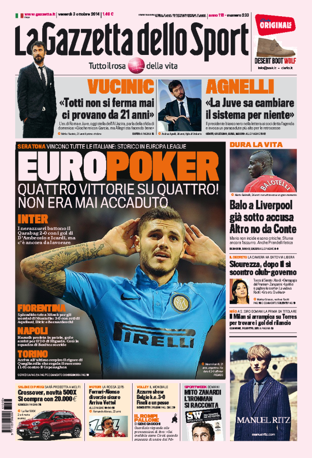Gazzetta 03.10.14