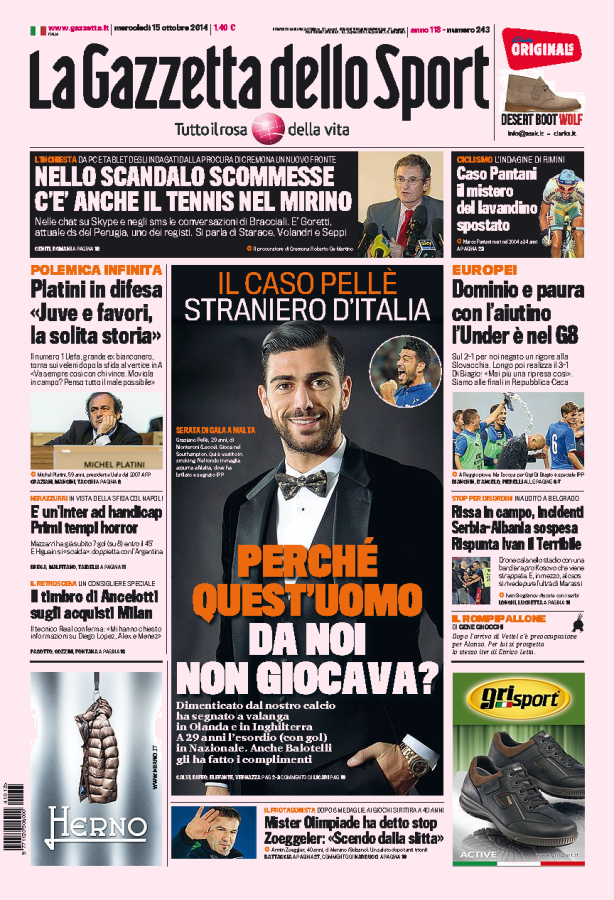 Gazzetta 15.10.14