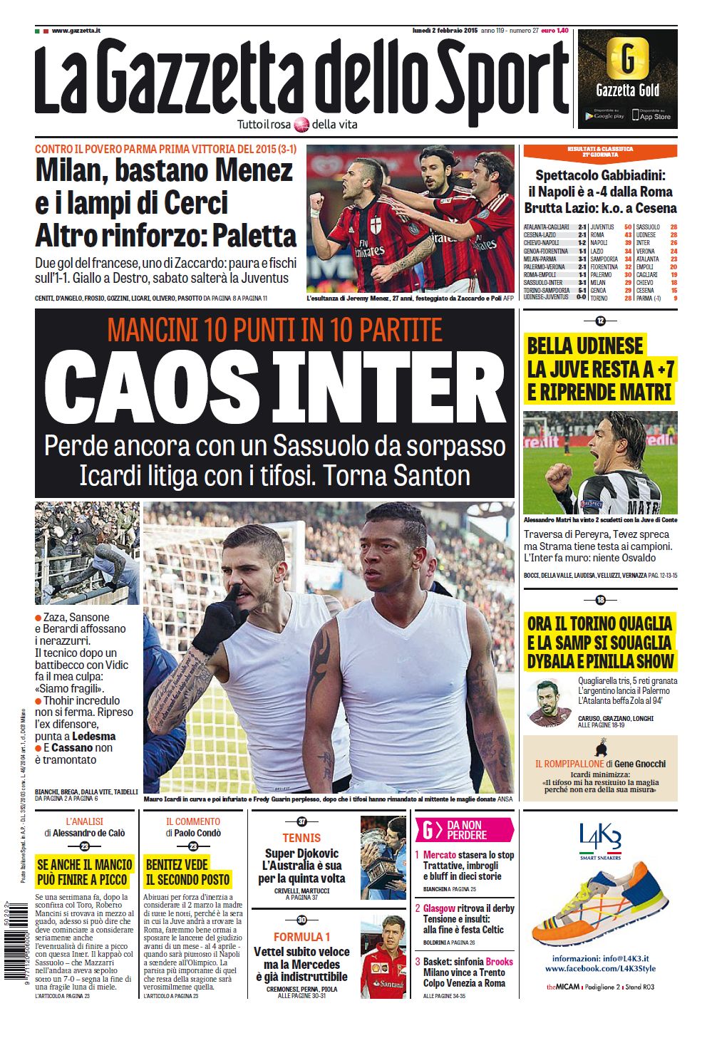 Gazzetta 02.01.15