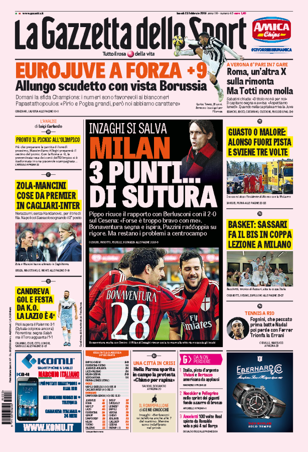 Gazzetta 23.02.15