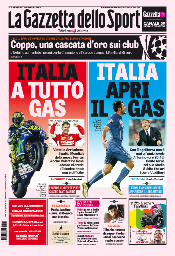Gazzetta 31.03.15