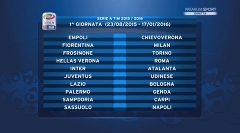 CALENDARIO SERIE A