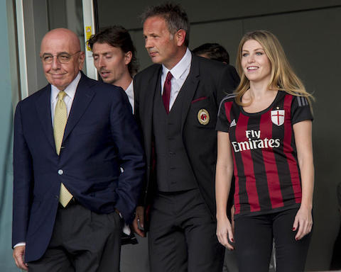 presentazione ai tifosi del milan AC stagione calcio 2015-2016